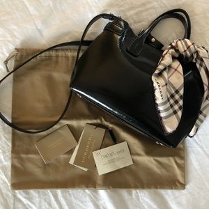 LIKE NEW Burberry Small Banner and Silk Scarf